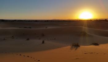 Viaggi in moto Tour Marocco tramonto deserto