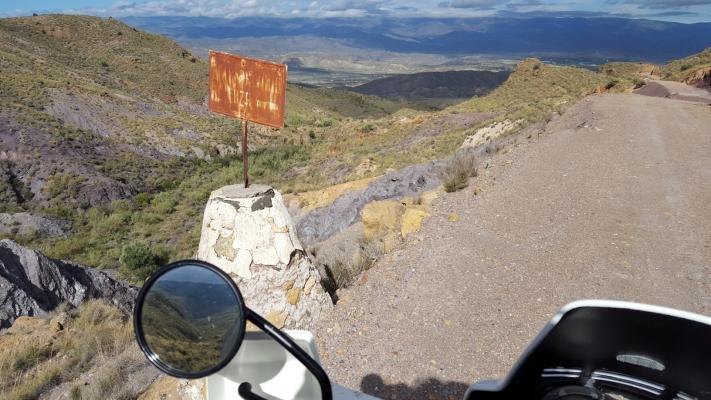 Viaggio in moto Tour Andalusia moto panorama montagne